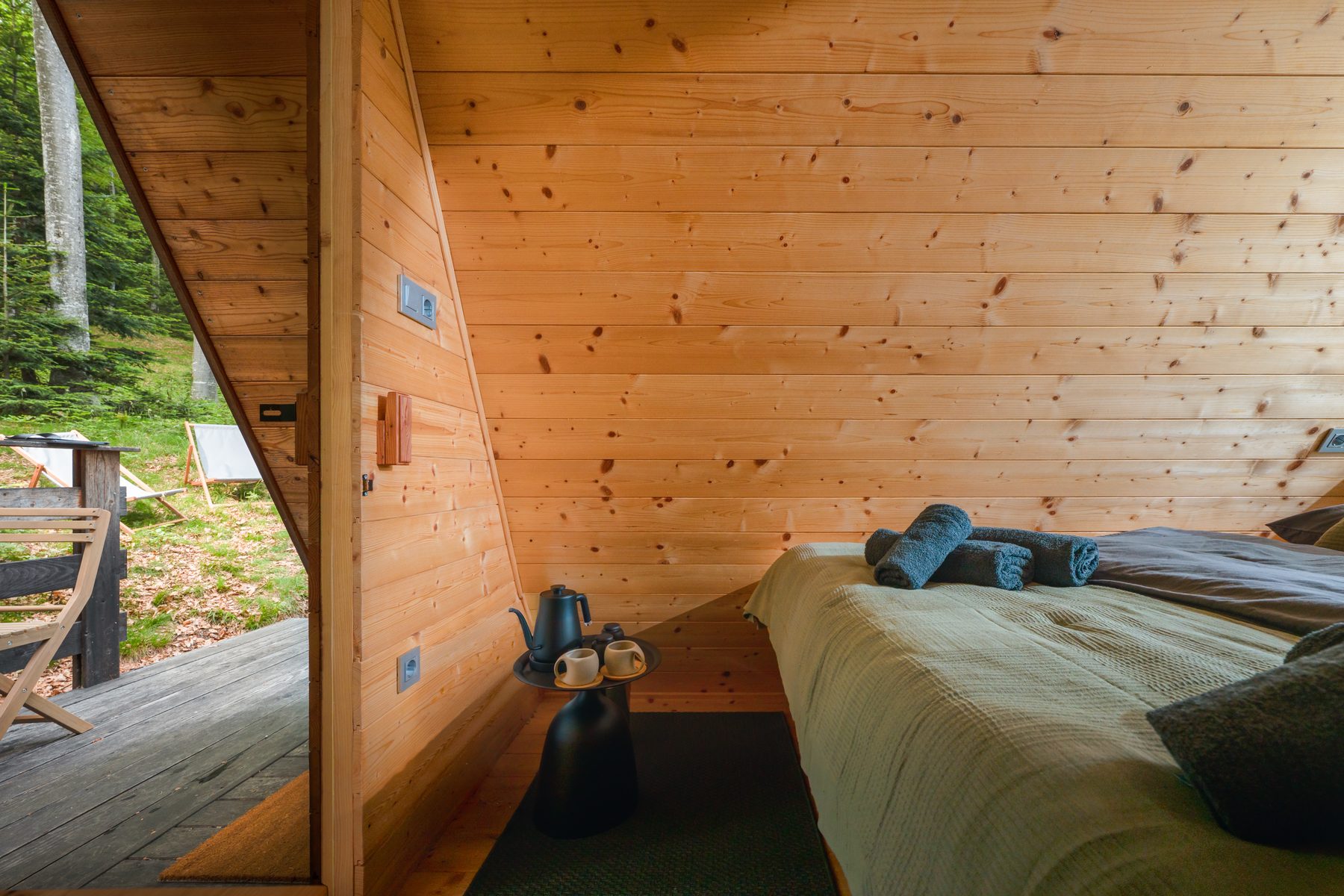Cabin 4 — warm wooden interior