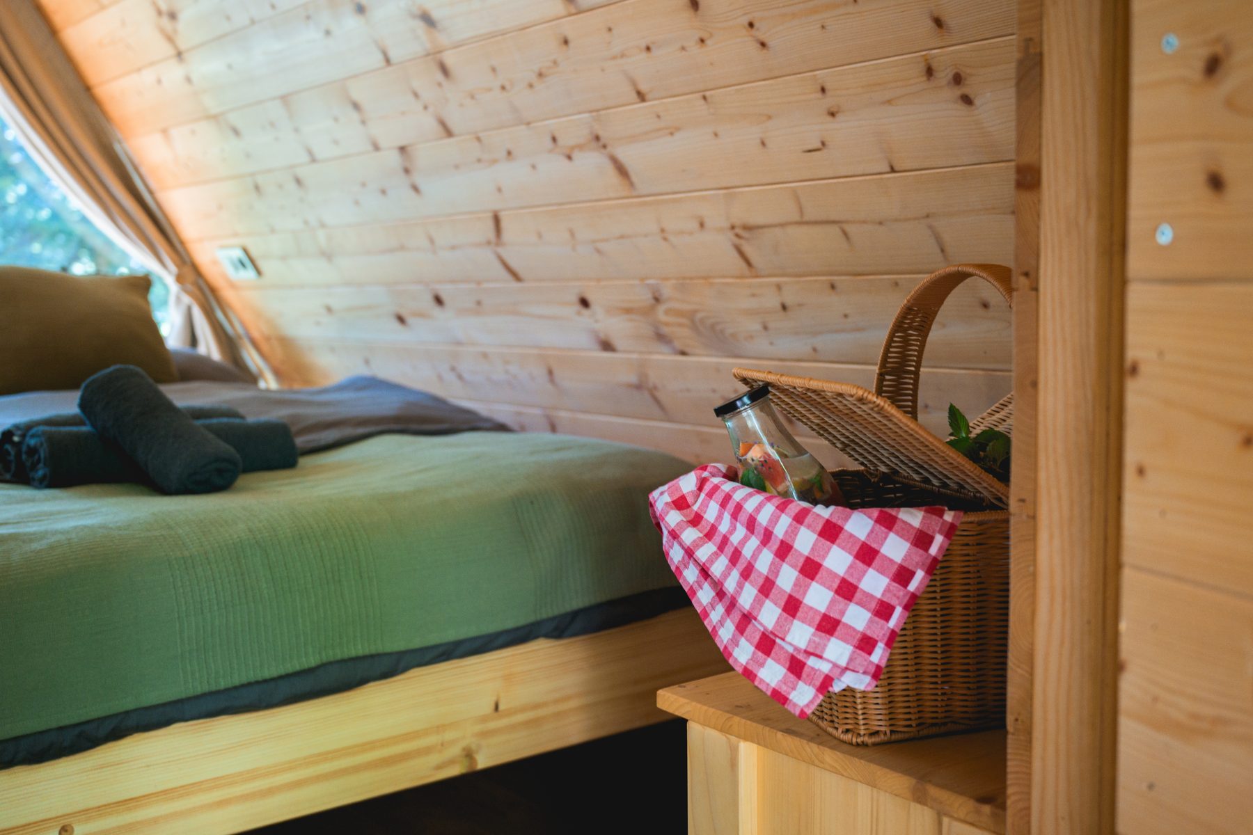 Cabin 5 — warm wooden interior